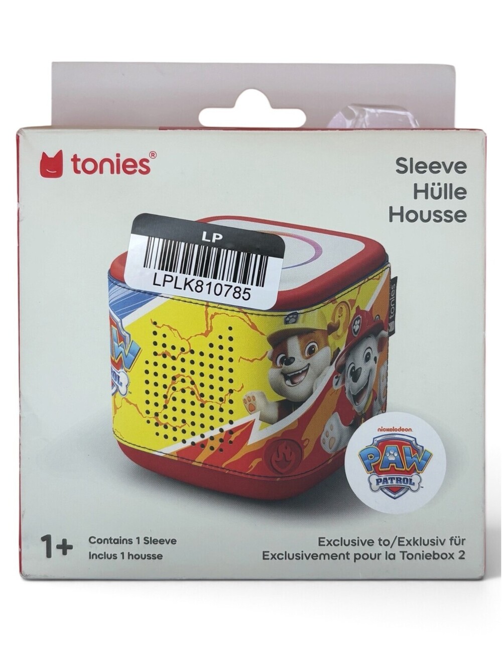 Tonies Toniebox 2 Sleeve PAW Patrol Nickelodeon Protective Cover New